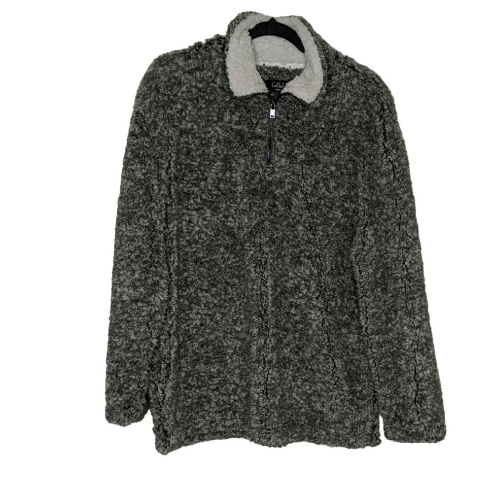 Coffee Shop Faux Fur Pullover - Size XL - NWT